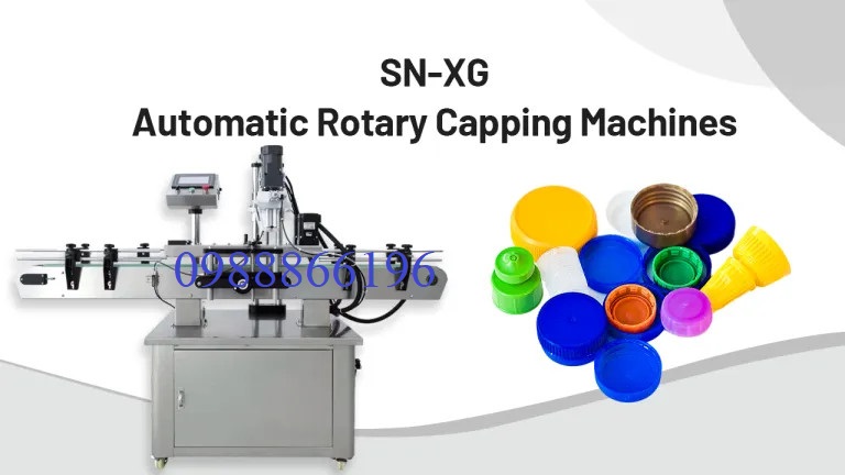 Nhà sản xuất máy đóng nắp lọ quay tự động SN-XG  hinh anh 1